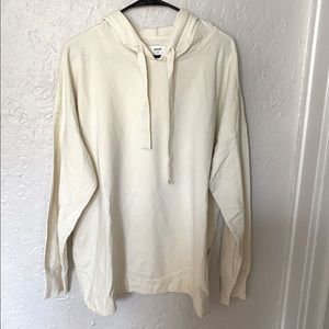 Aerie Cream Colored Hoodie Sweatshirt Size L